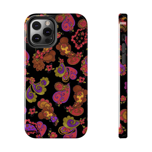 Posie Paisley Black Phone Case