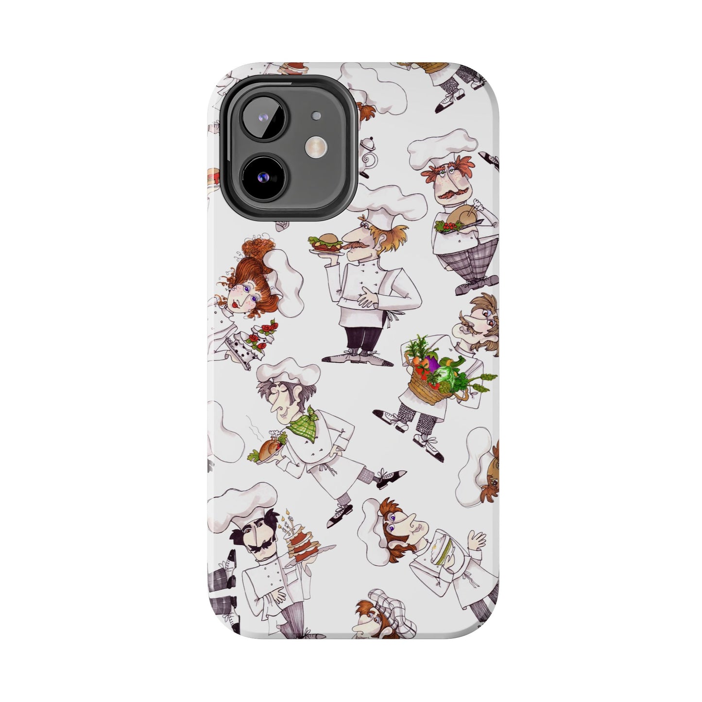 Tossed Chefs White Phone Case