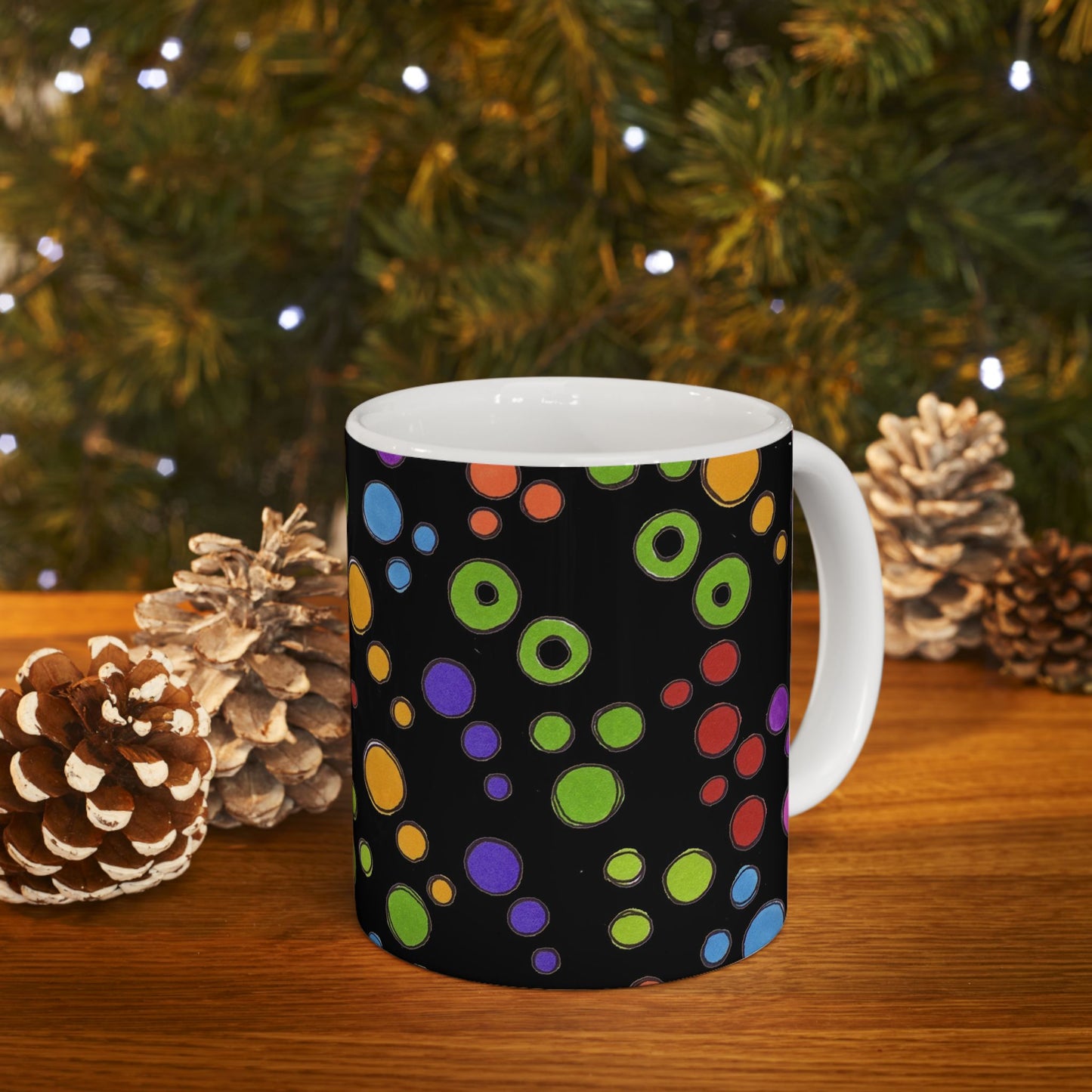 Dog Dots Black / Multi Cup