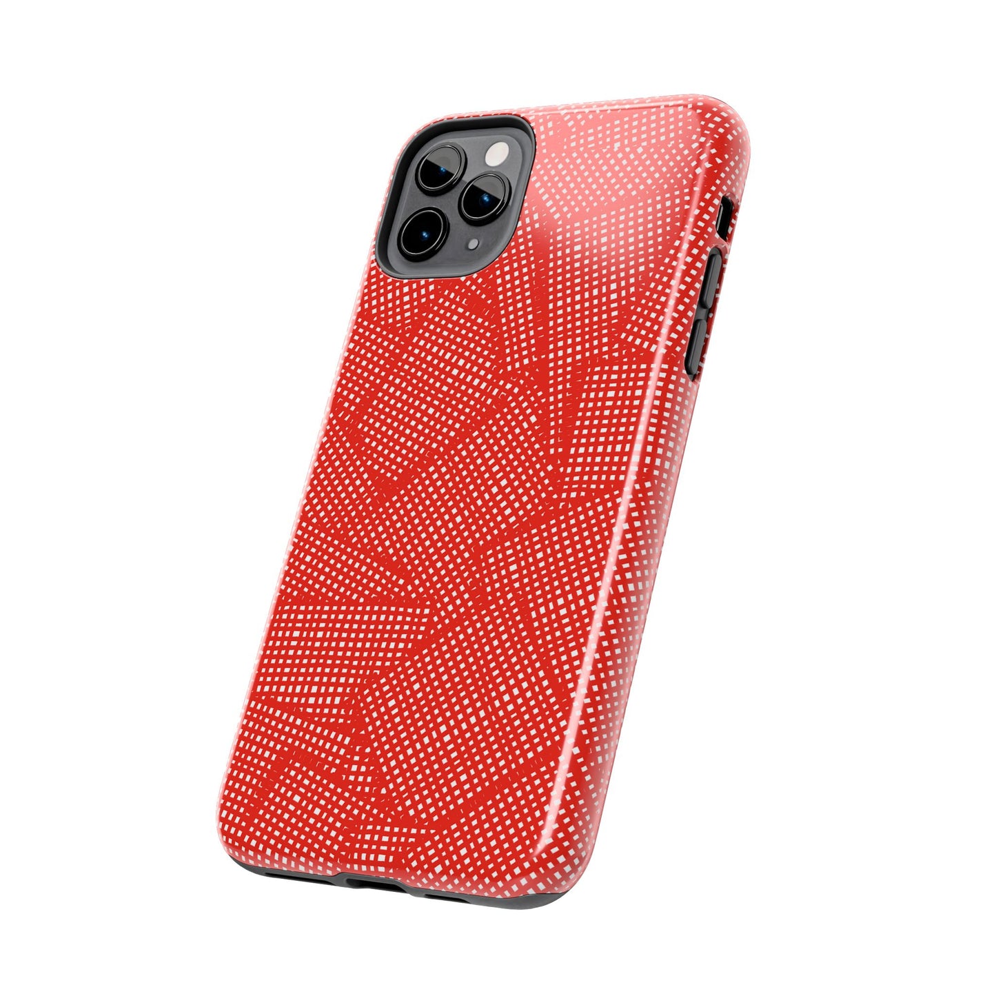 Check Patch Large Red Phone Case