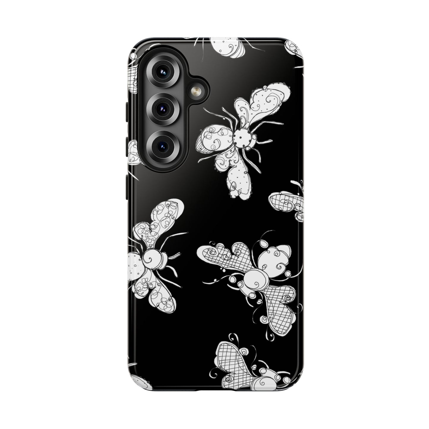 Busy Bee Black Phone Case