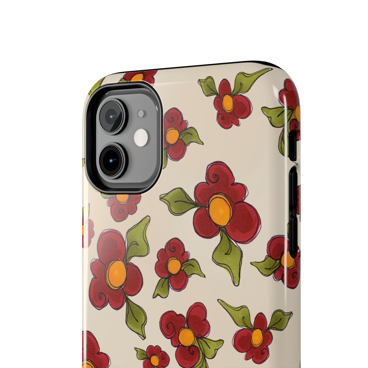Chili Pepper Daisies Phone Case