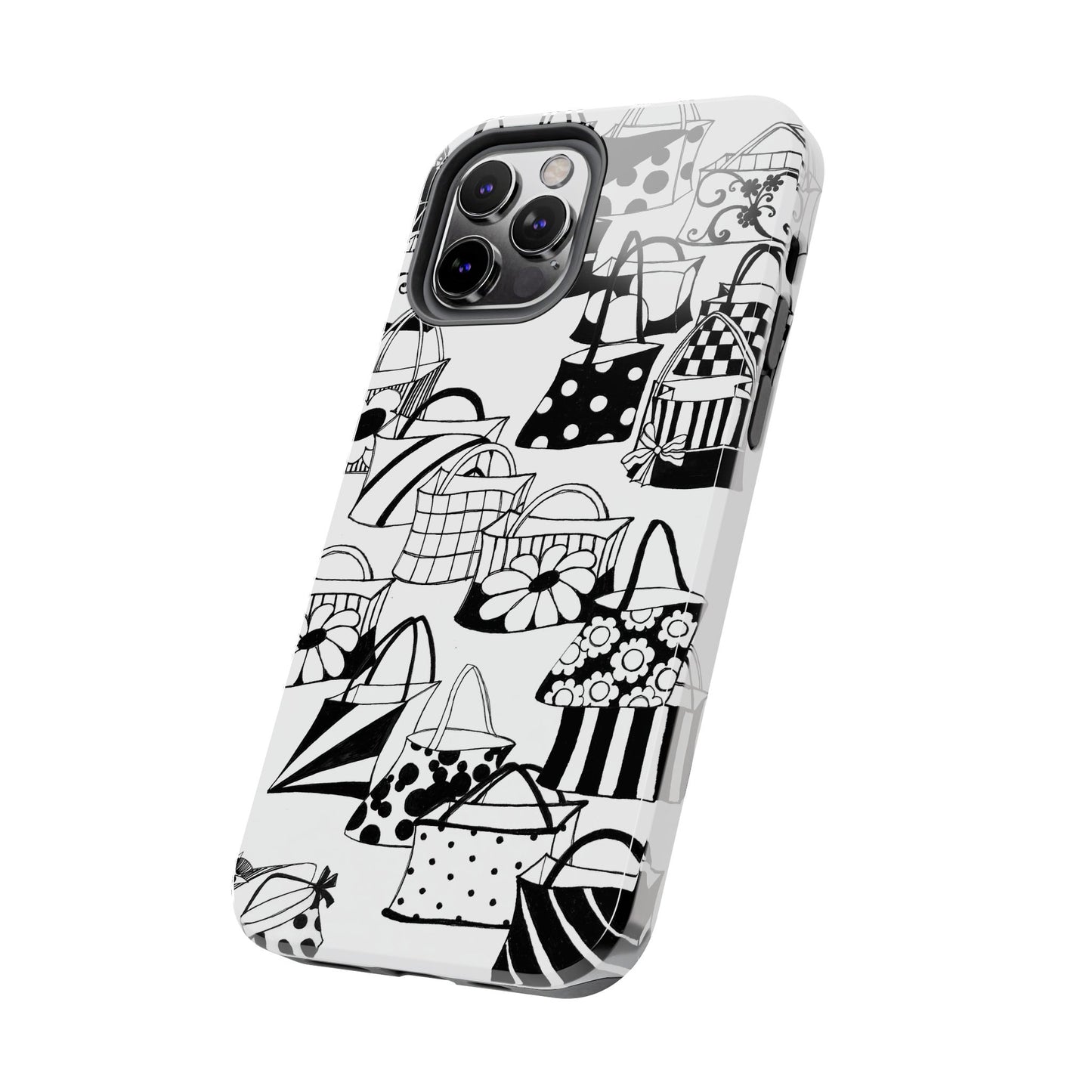 Totes White / Black Phone Case