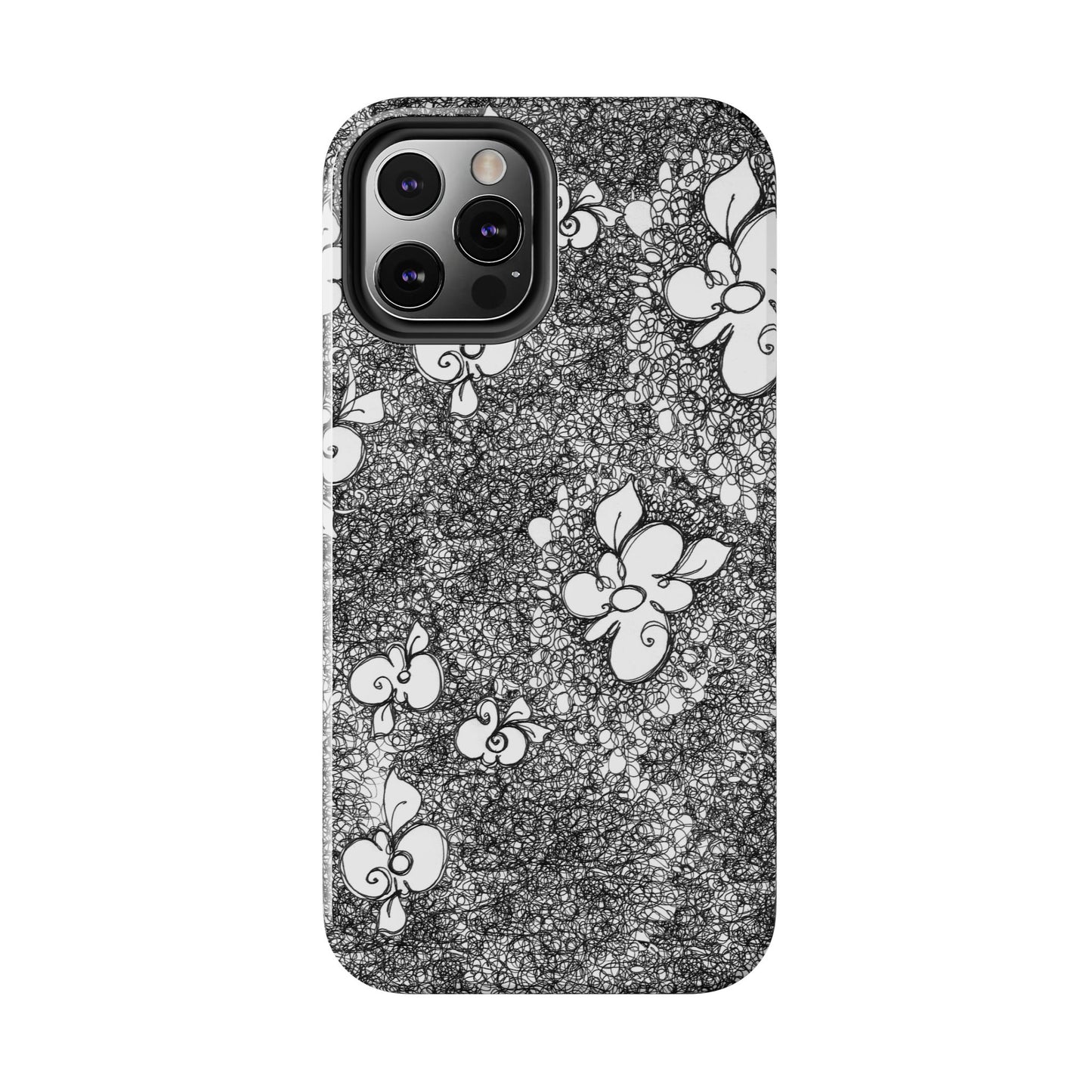 Flower Scribbles Phone Case