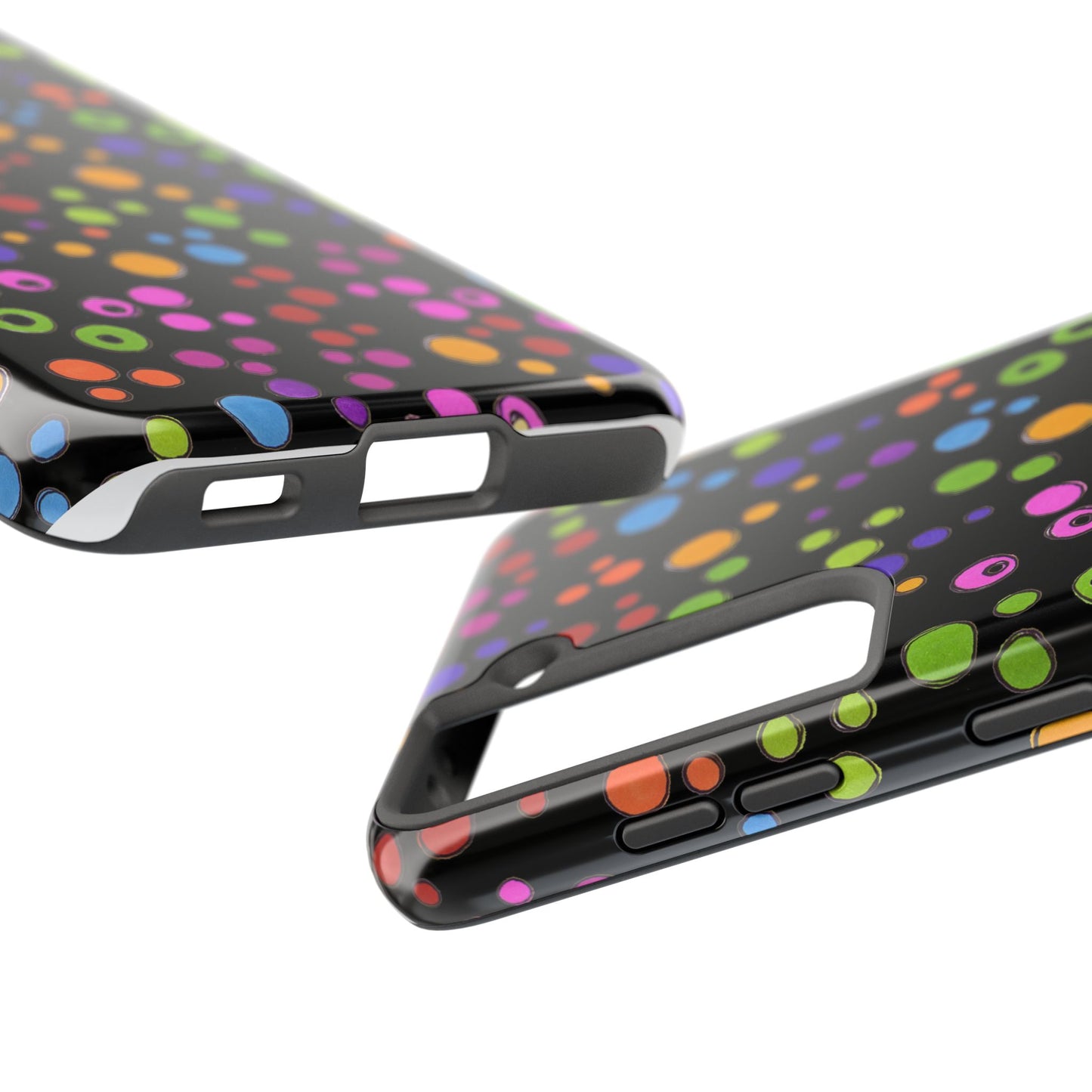 Dog Dots Black / Multi Phone Case