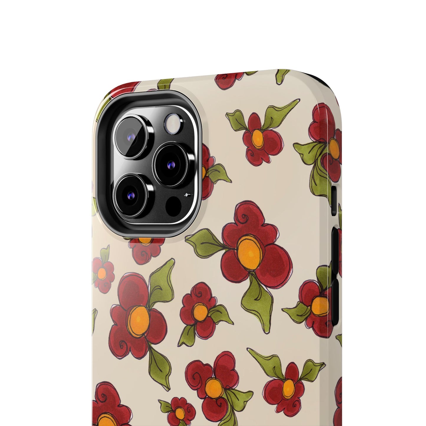 Chili Pepper Daisies Phone Case