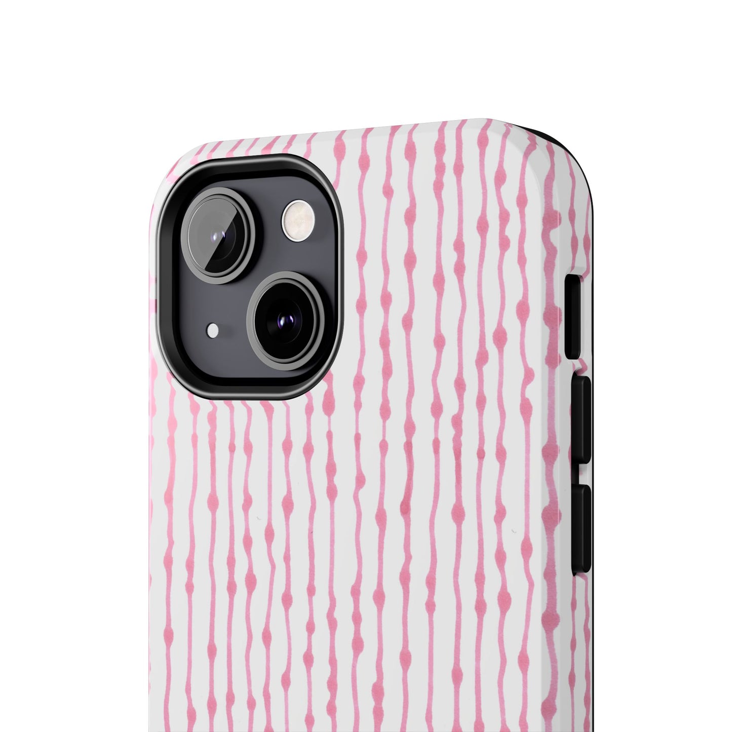 Faux Seersucker White / Pink Phone Case