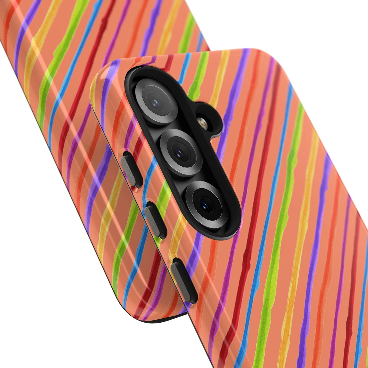 Calico Stripe Orange Phone Case
