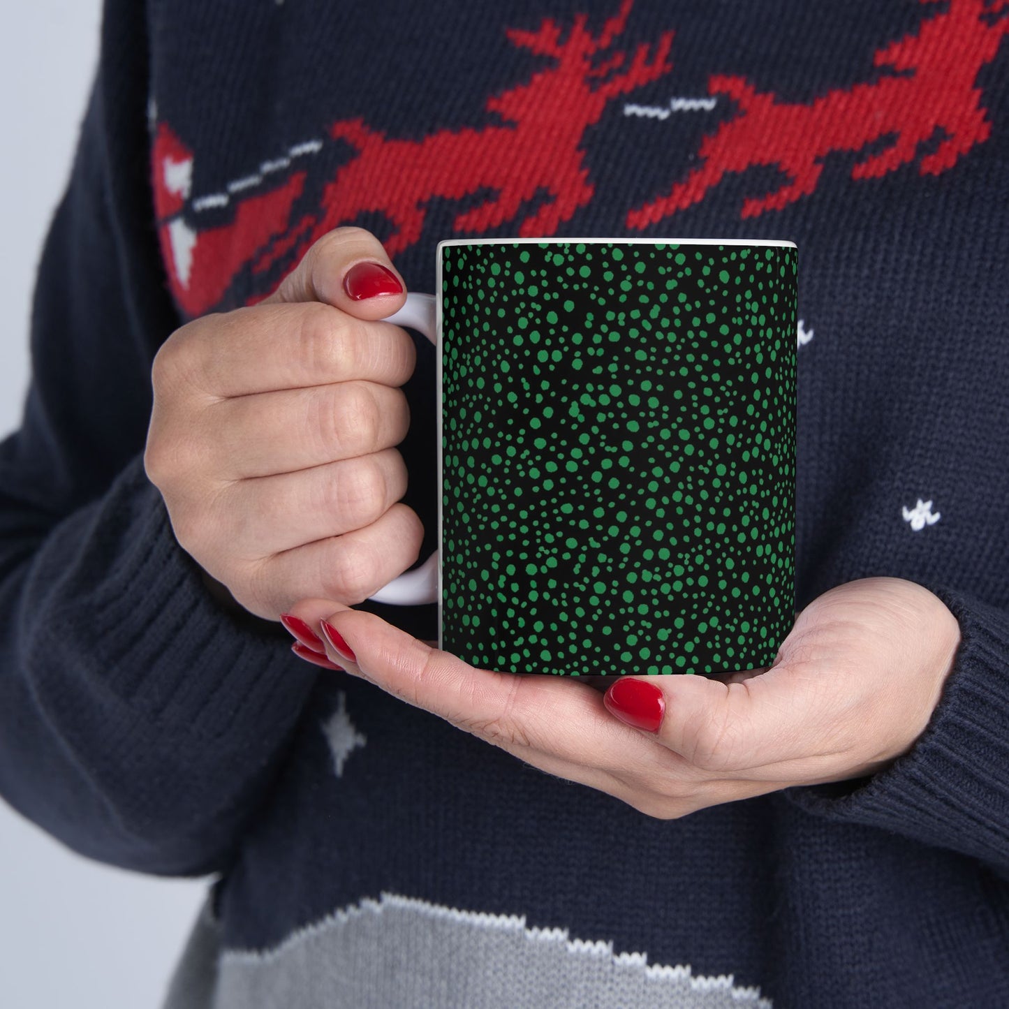 Confetti Black / Green Cup