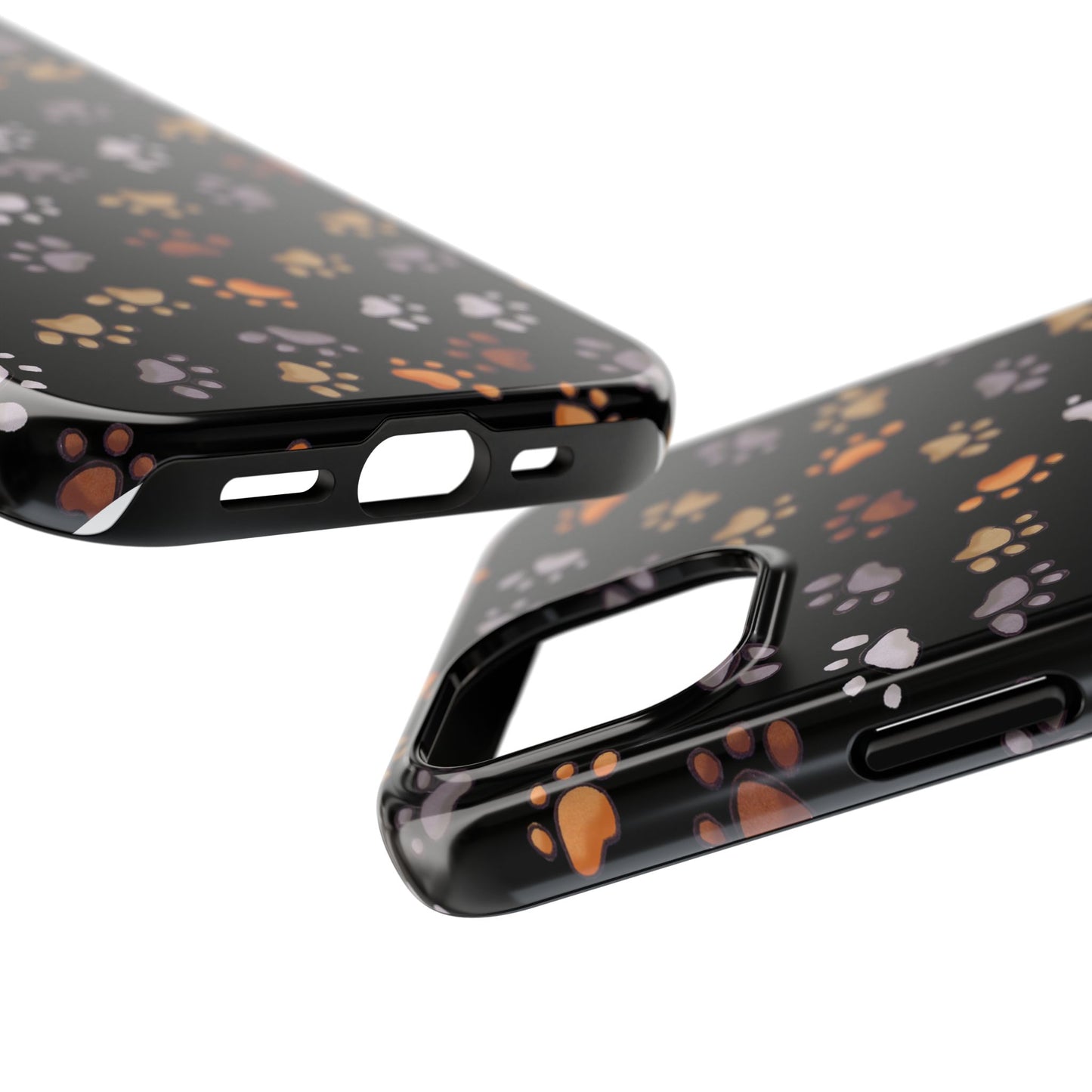 Puppy Paws Black Phone Case