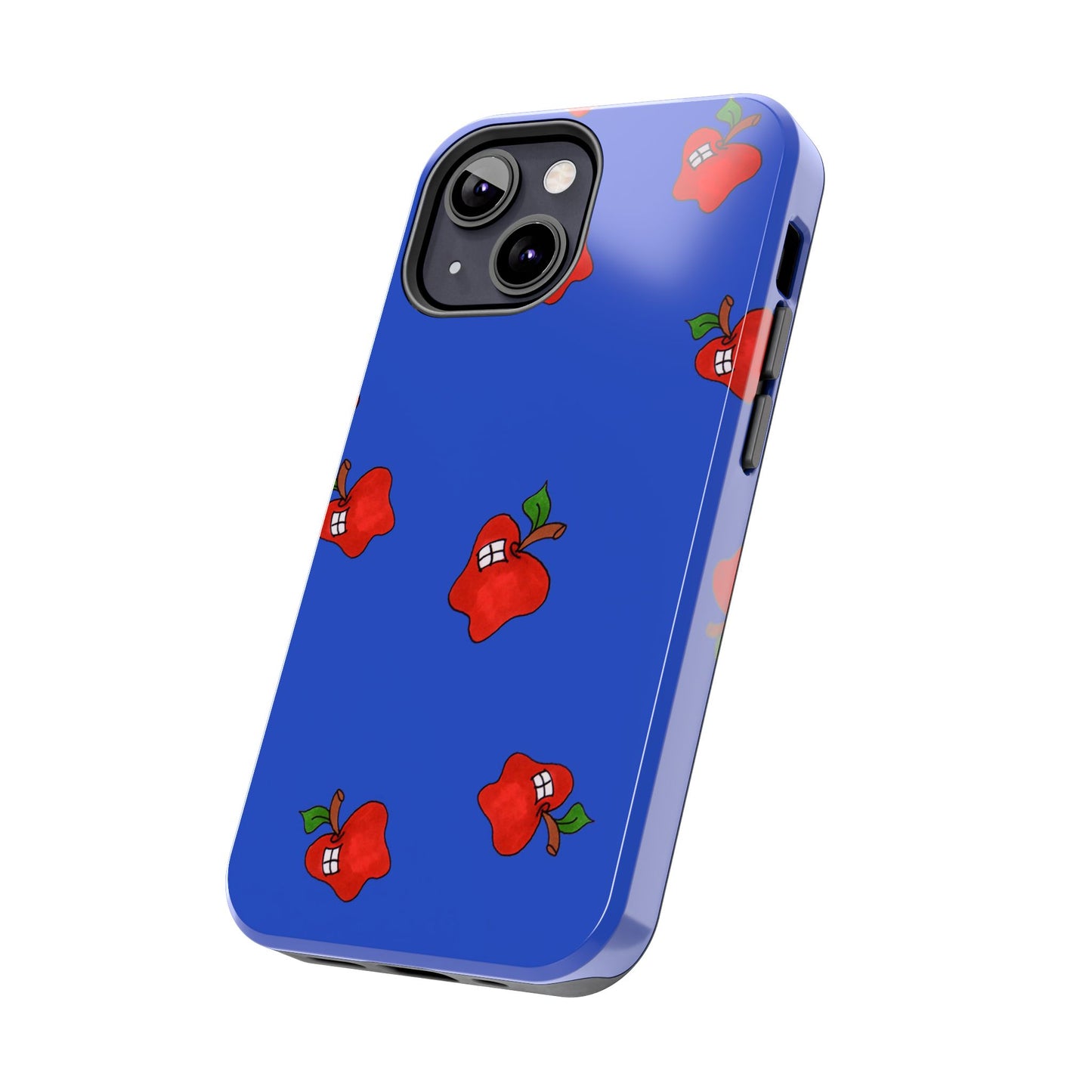 Flying Apples Blue Phone Case