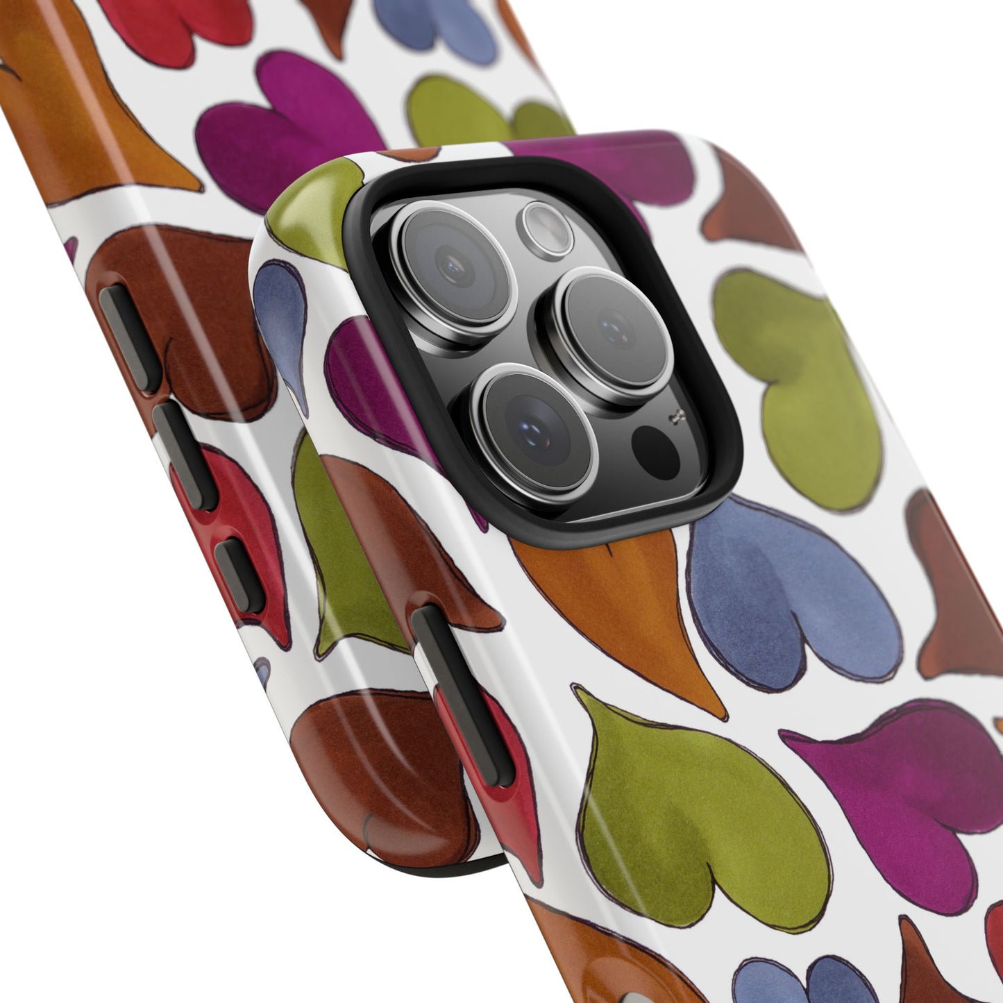 Big Hearted White Phone Case