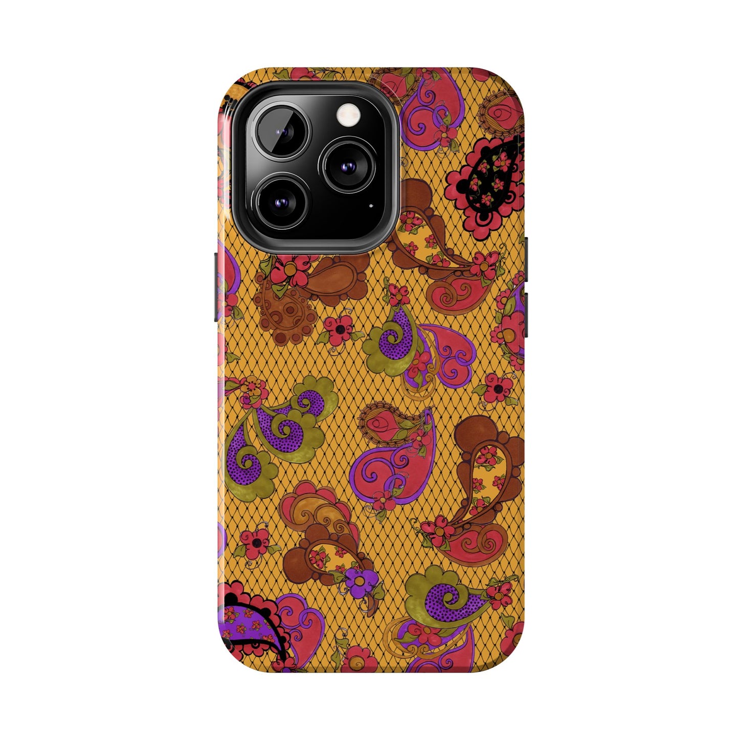 Posie Paisley Gold Phone Case