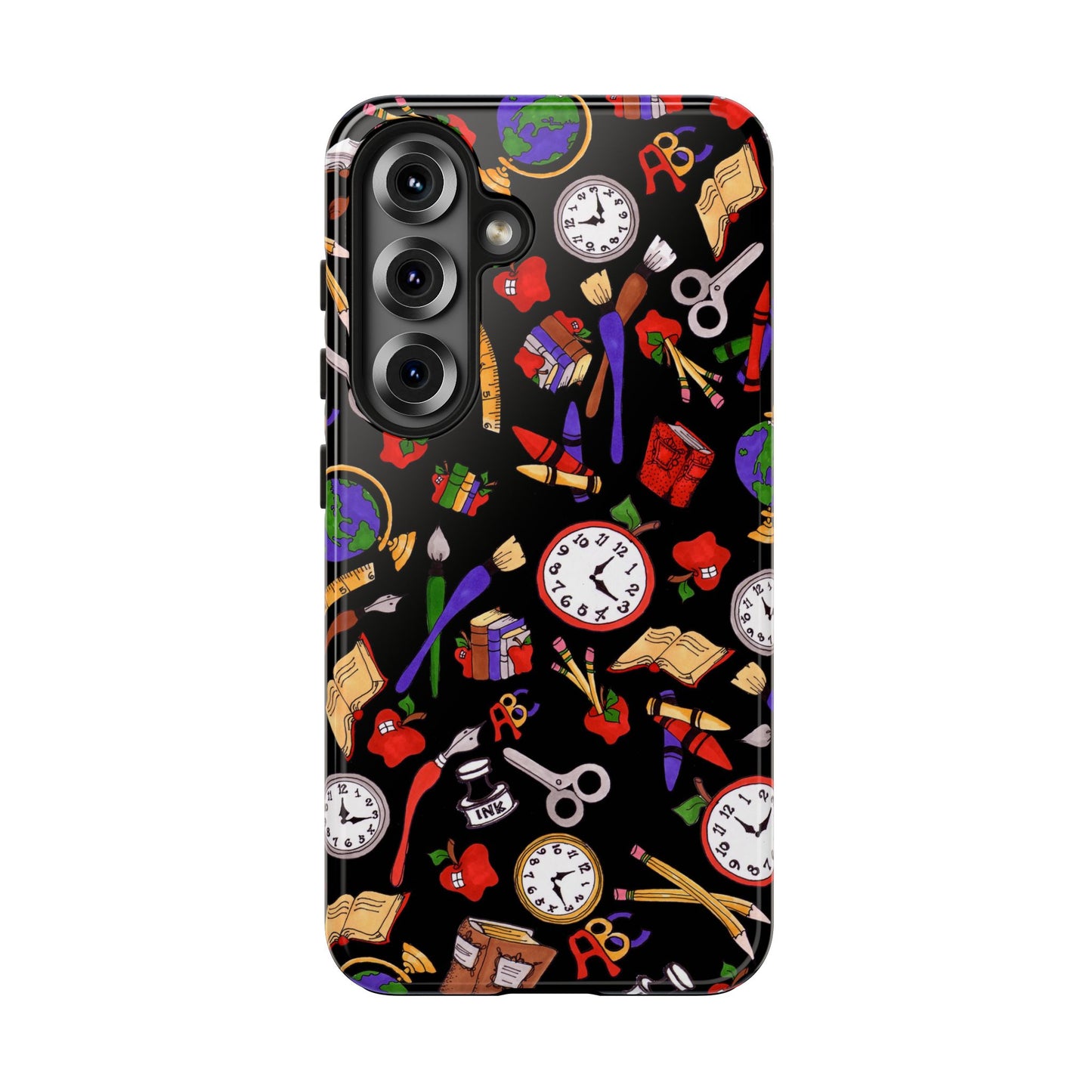 School Stuff Black Phone Case