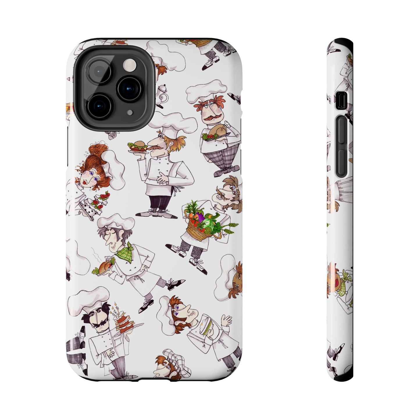 Tossed Chefs White Phone Case