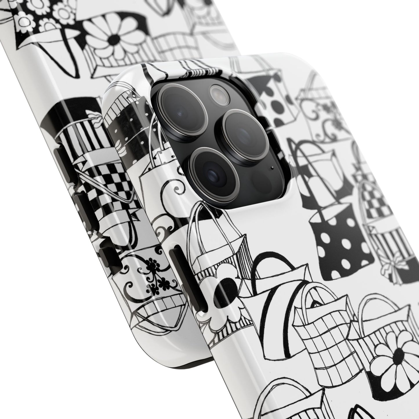 Totes White / Black Phone Case