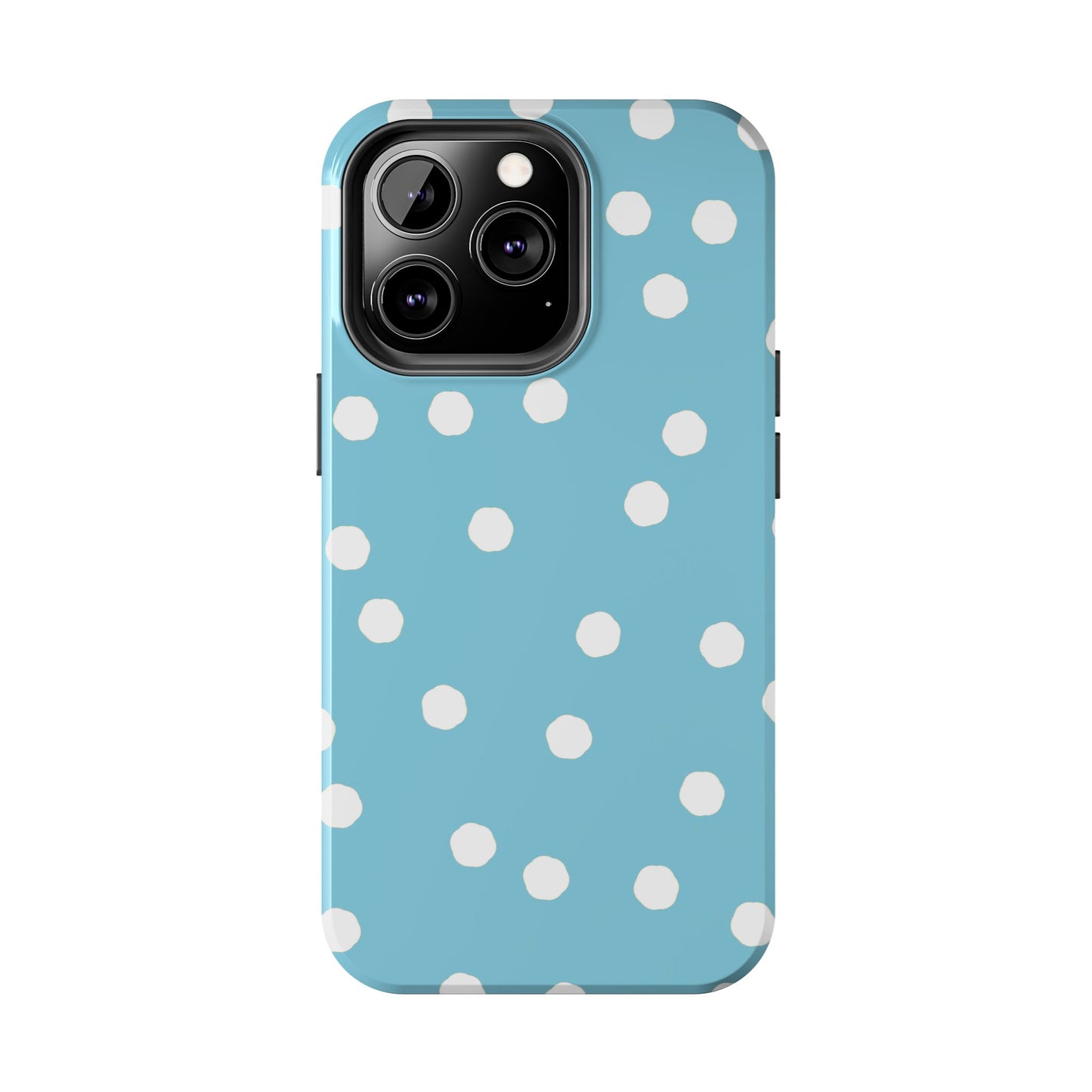 Jumbo Dots Turquoise / White Phone Case