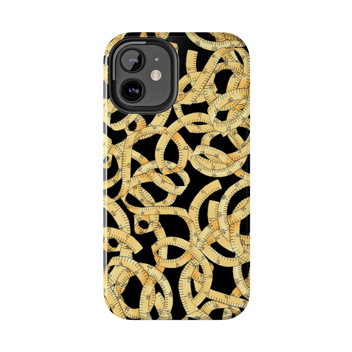 Tape Tangle Black Phone Case