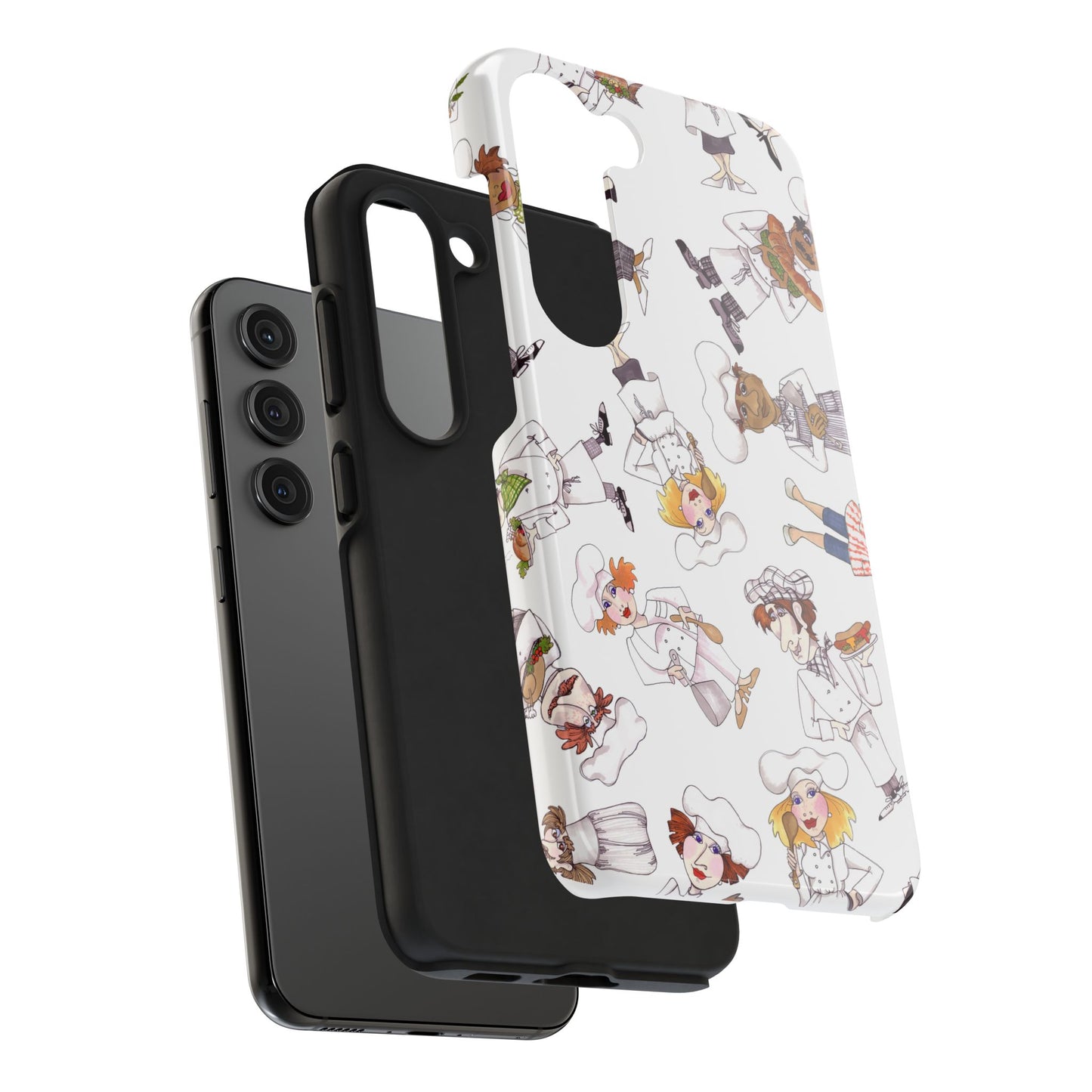 Tossed Chefs White Phone Case