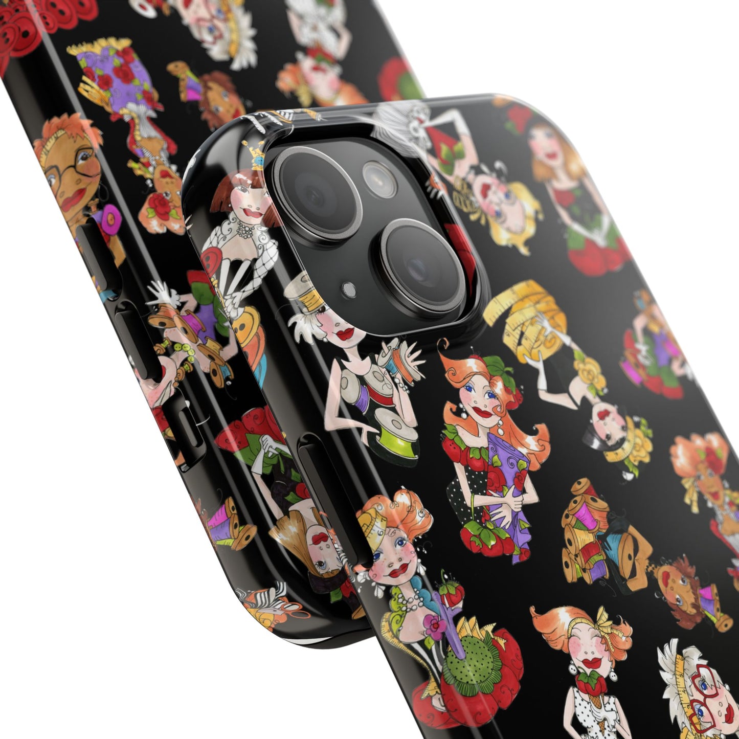 Curious Toss Black Phone Case