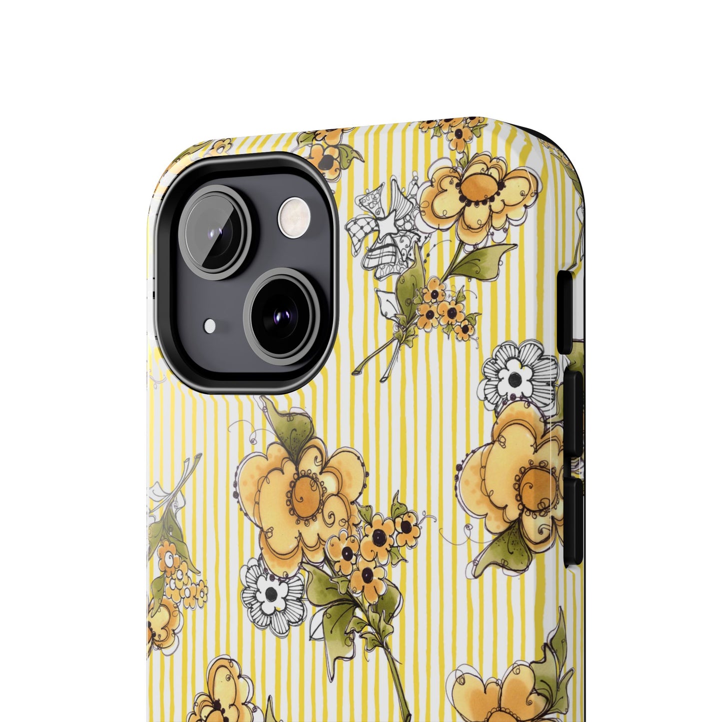 Bee Floral White / Yellow Phone Case