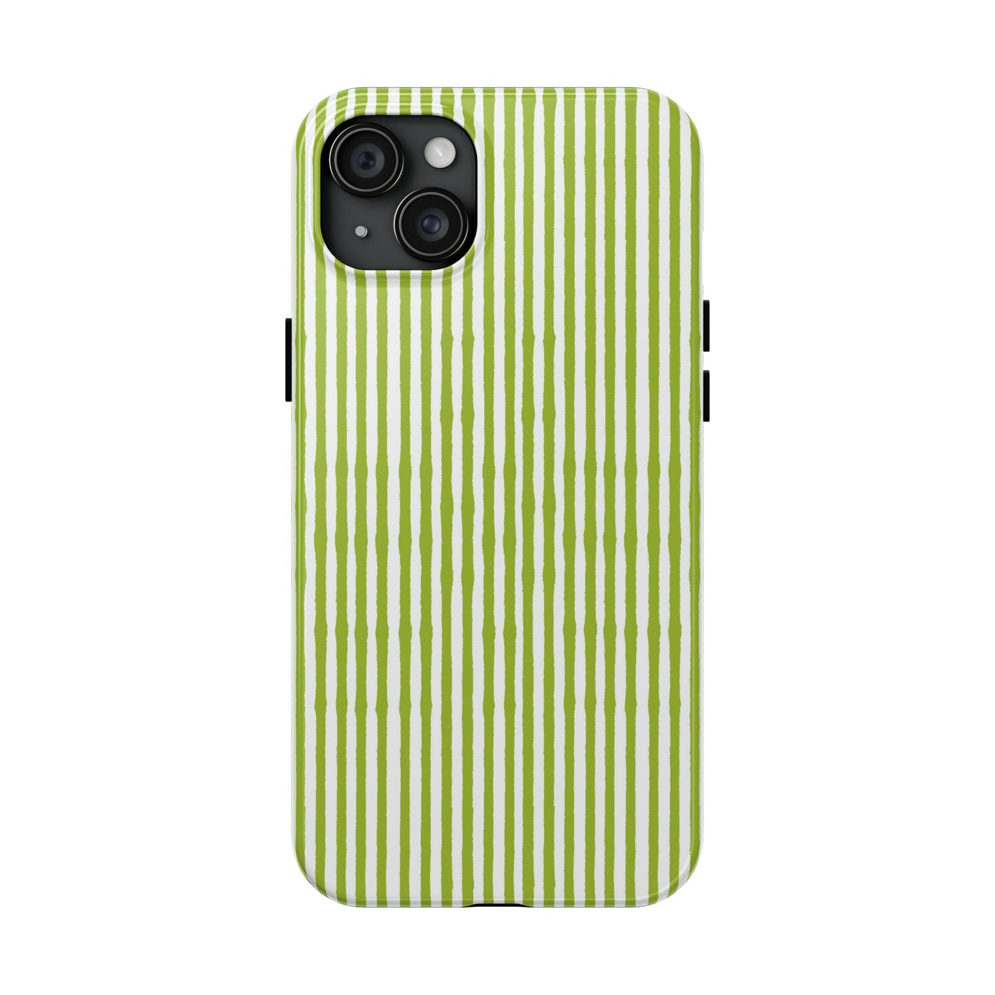 Lazy Stripe Green / White Phone Case