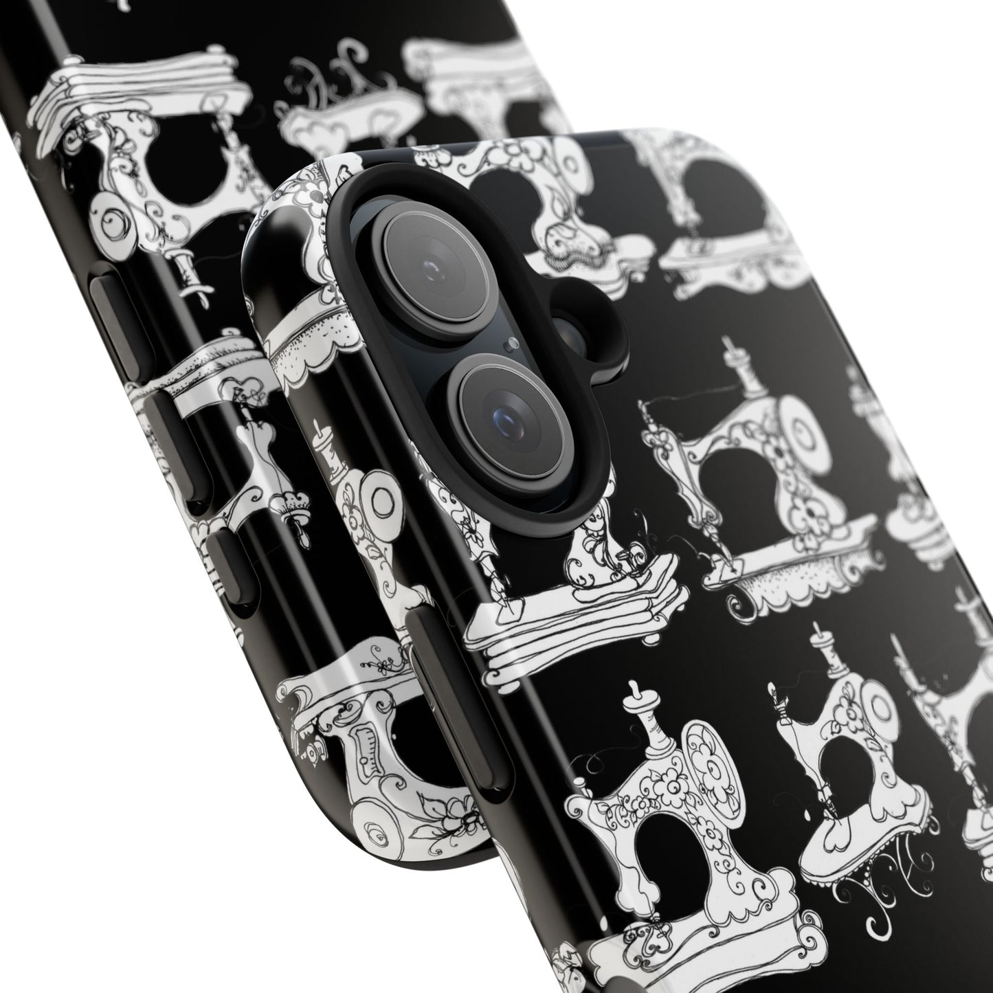 Sew Sew Black / White Phone Case