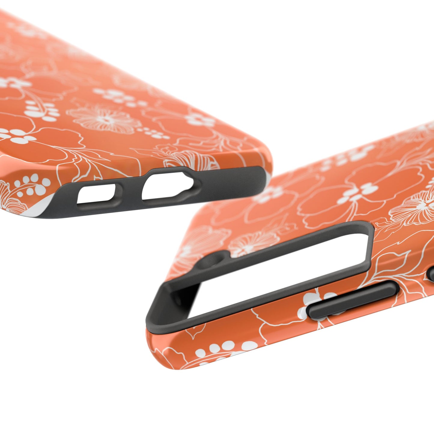 Lacey Hibiscus Coral Phone Case