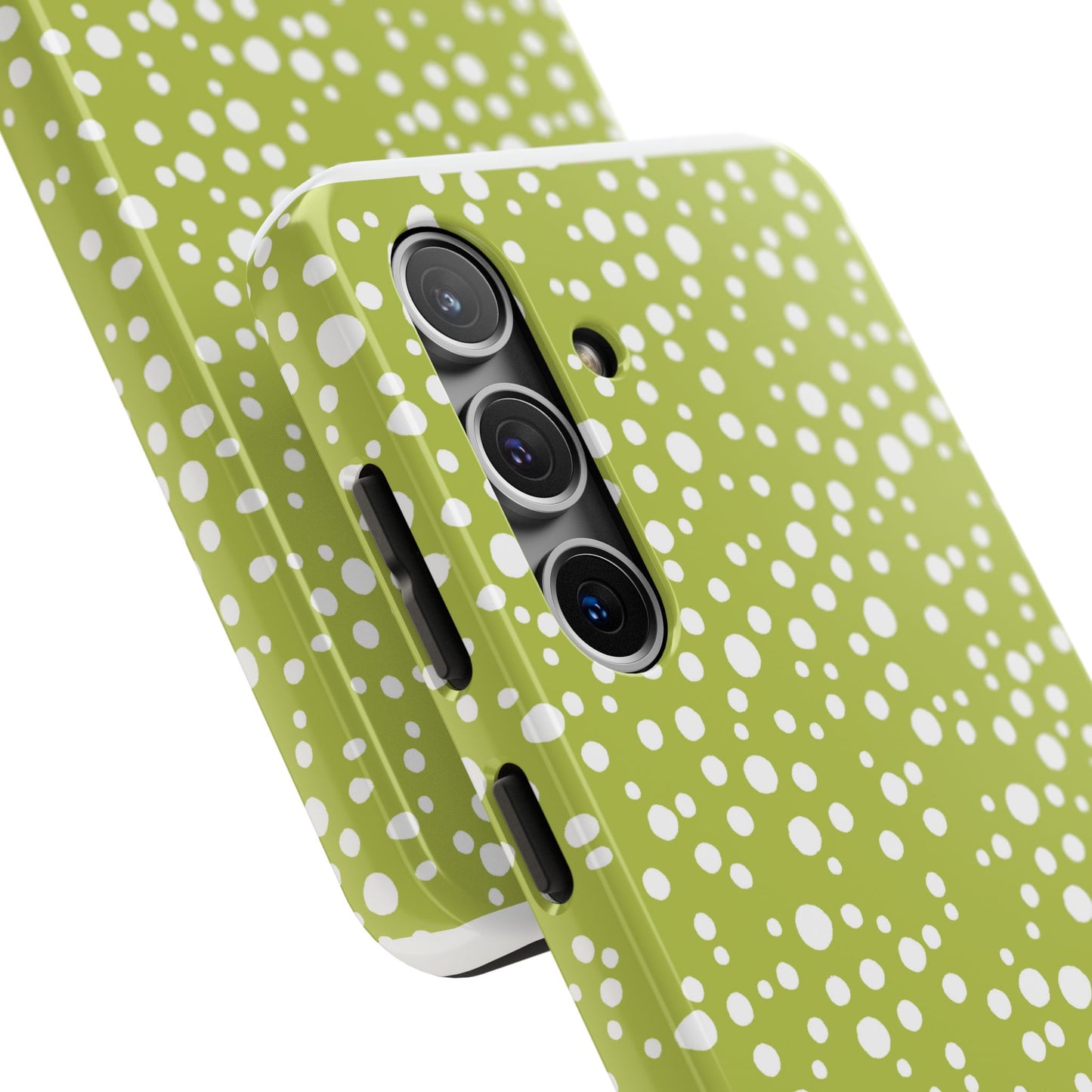 Balloon Dots Green / White Phone Case