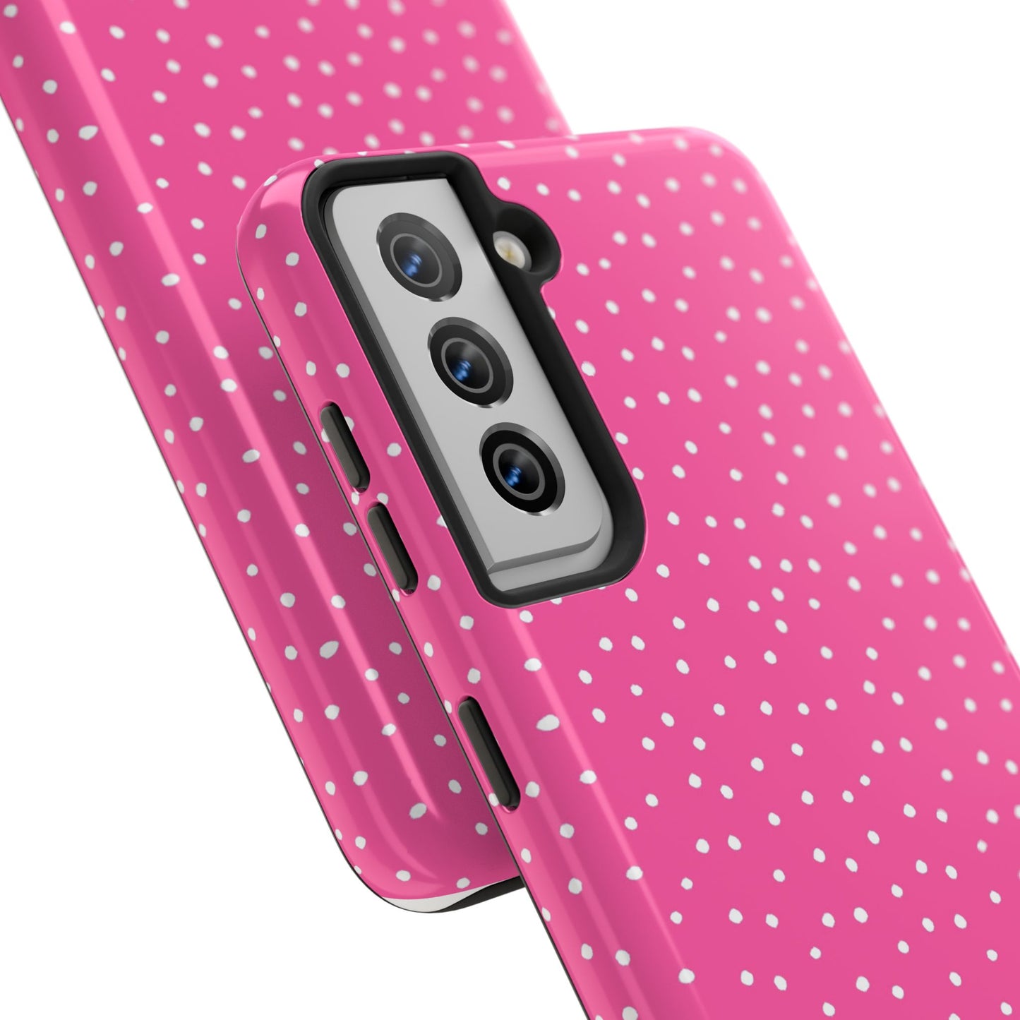 Dinky Dots Bright Pink / White Phone Case