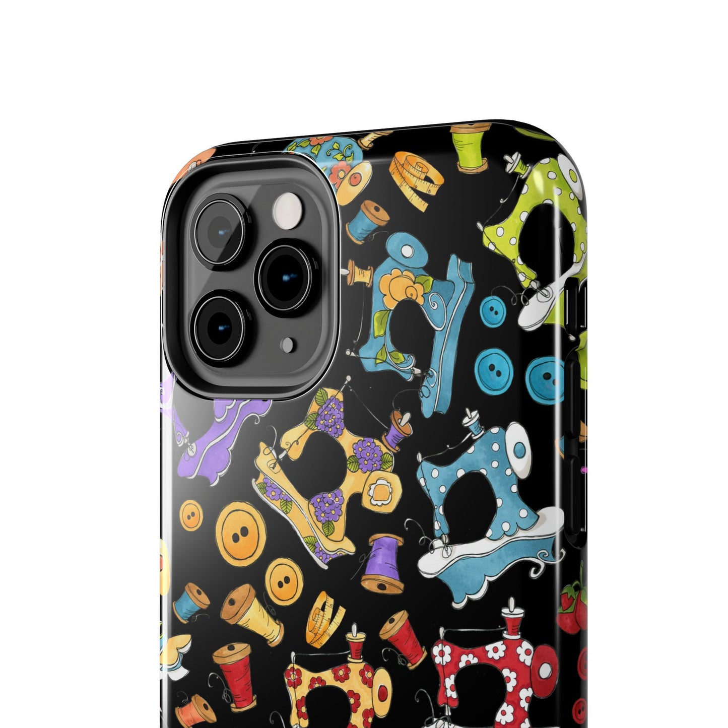 Sew Assorted Black Phone Case