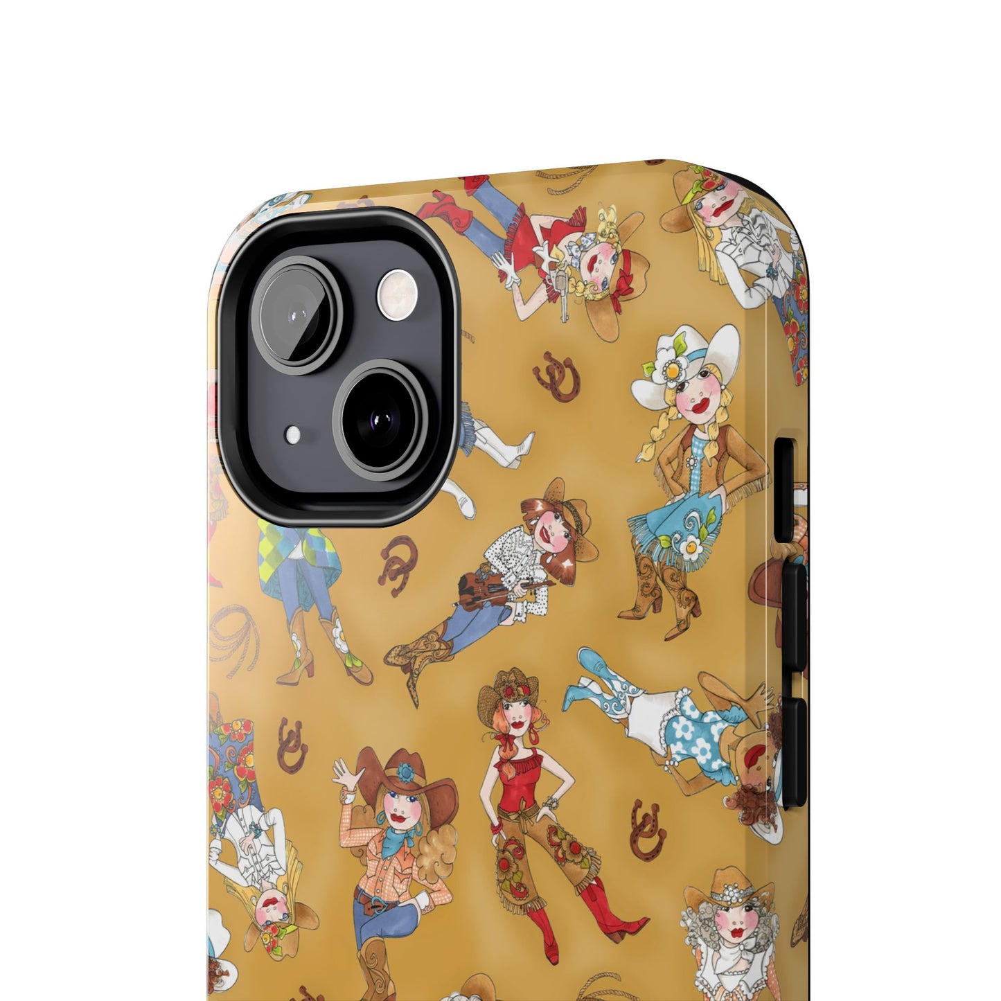 Tossed Cowgirls Tan Phone Case