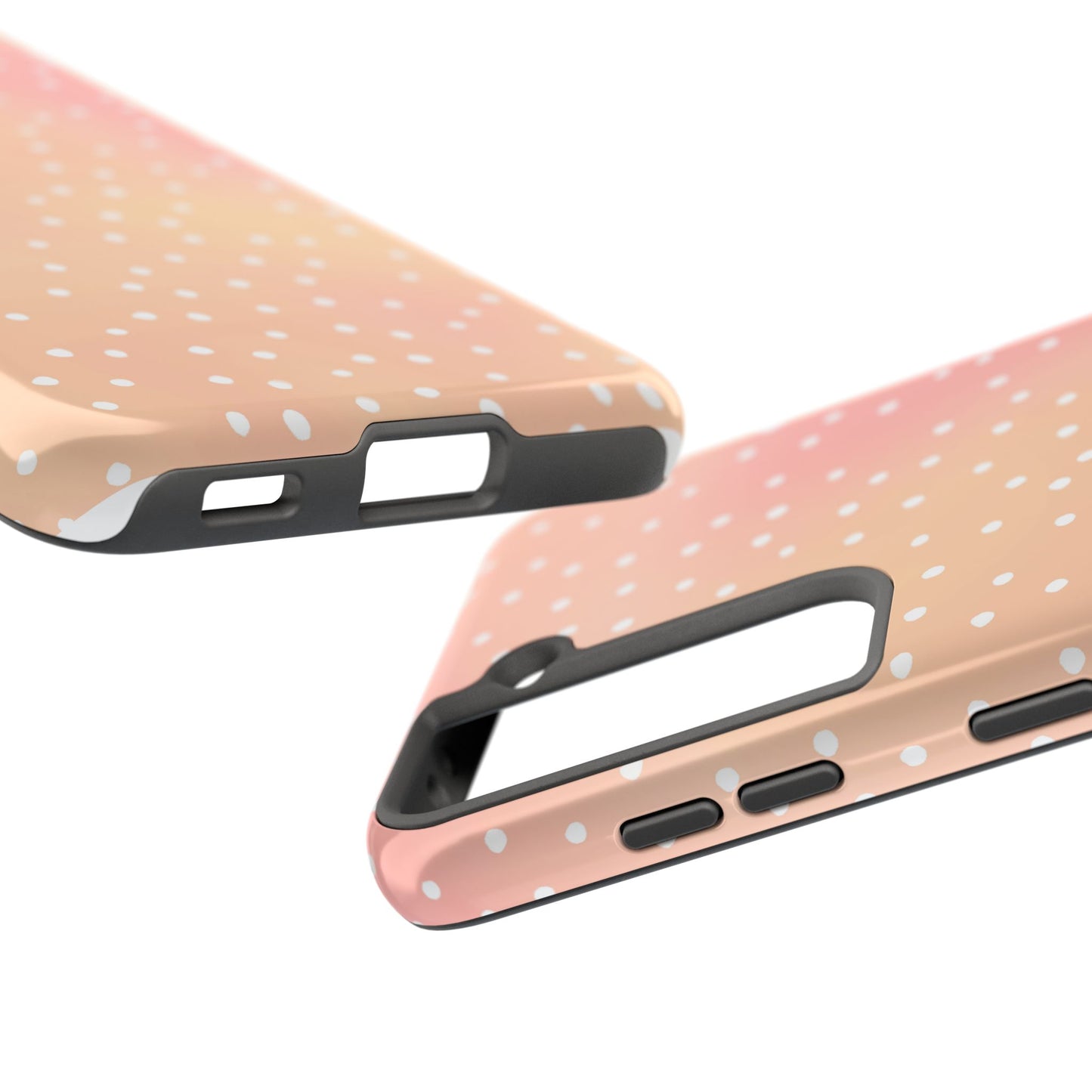 Dinky Dots Peach / White Phone Case
