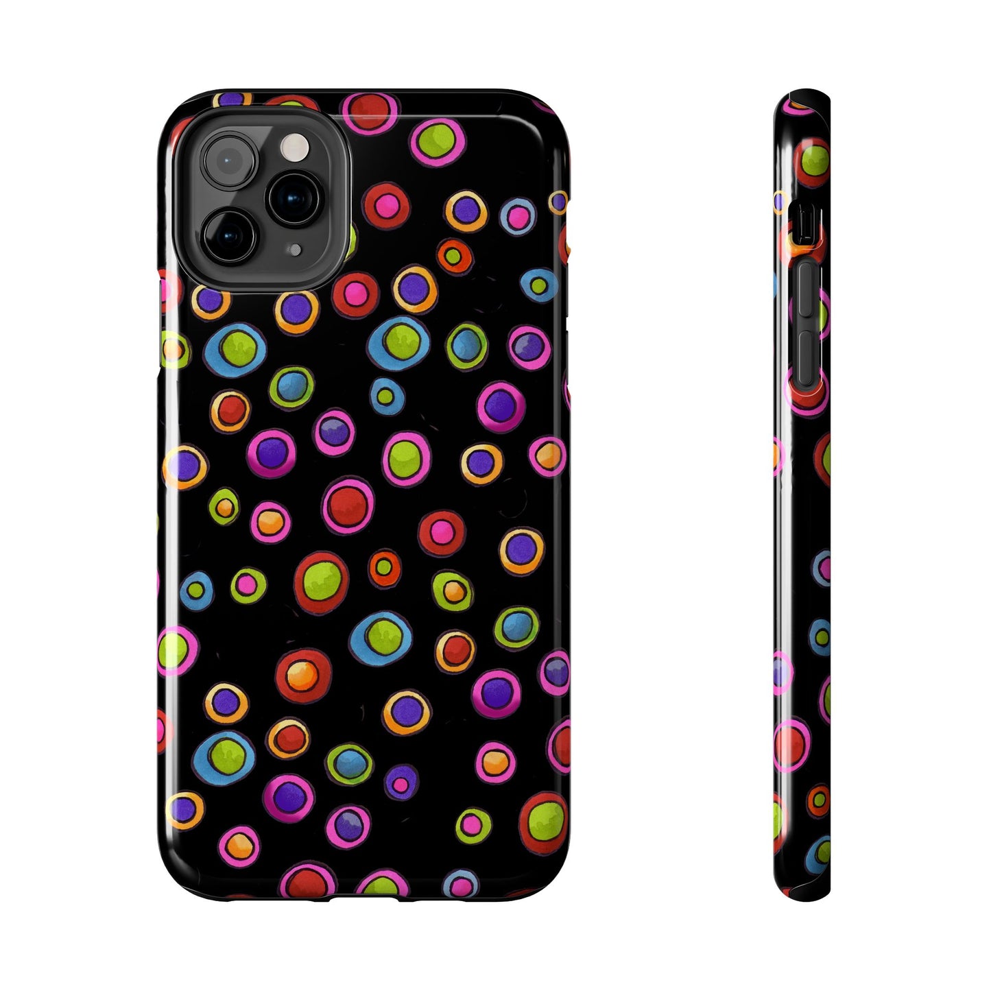 Dopey Dots Black Phone Case