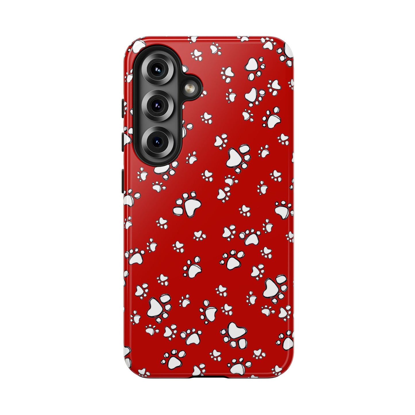 Paw Flakes Red Phone Case