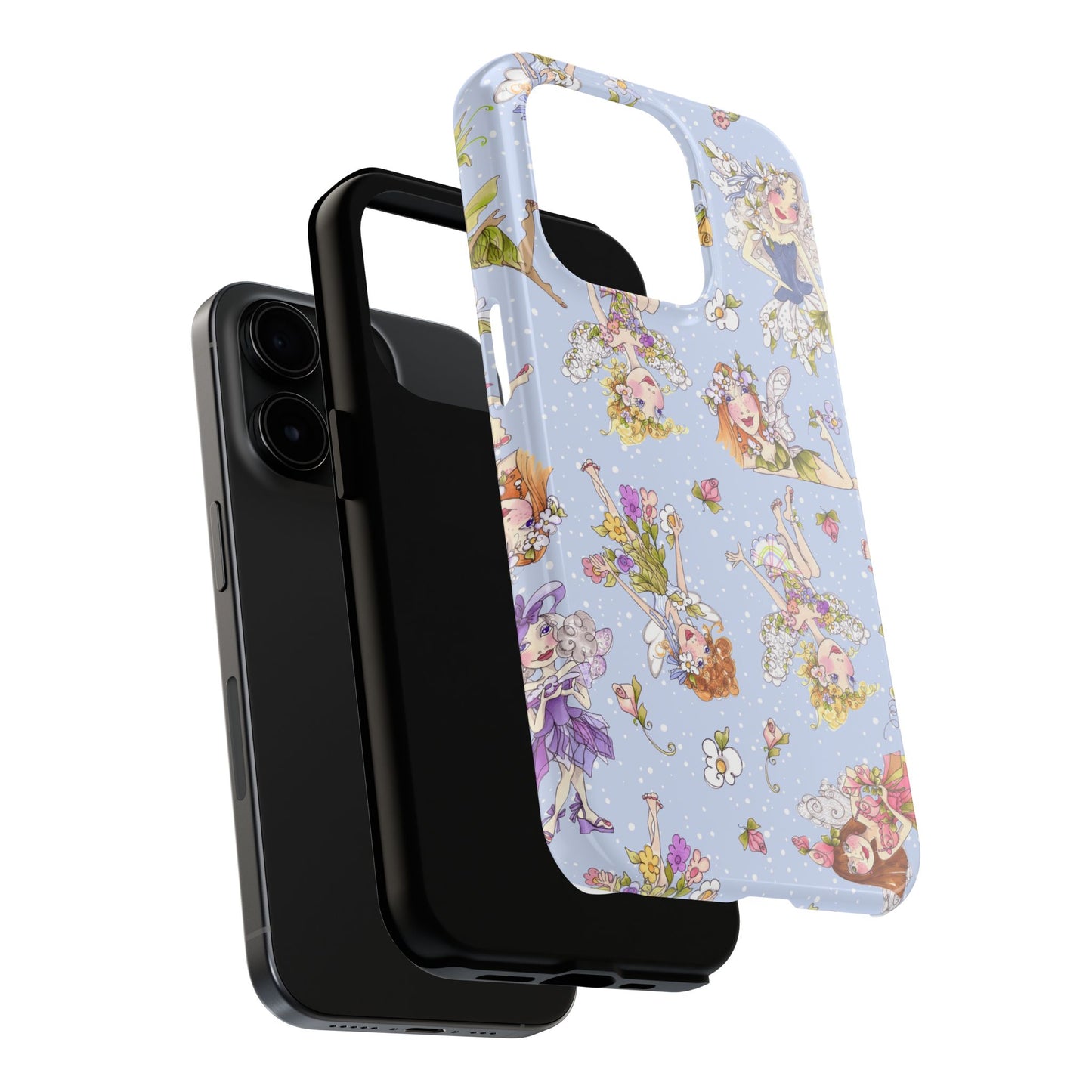 Tossed Fairies Blue Phone Case