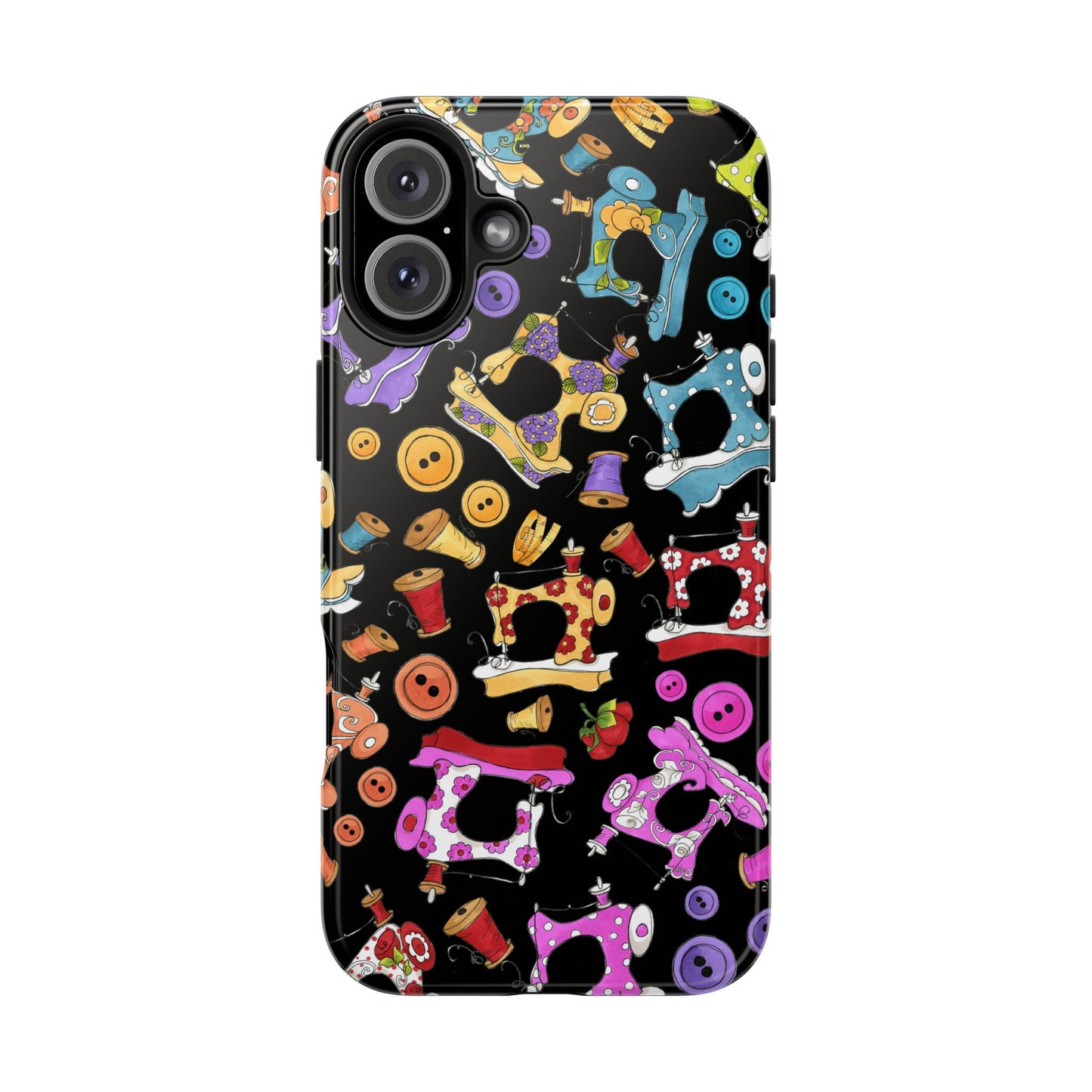 Sew Assorted Black Phone Case