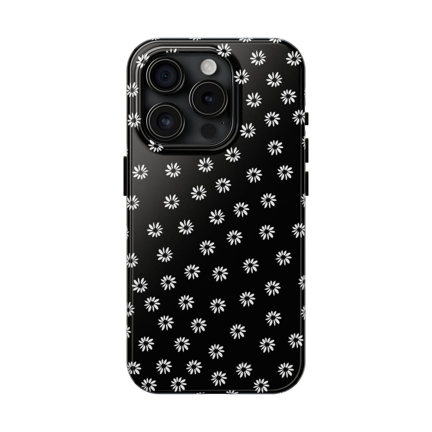 Daisy Dot Black / White Phone Case