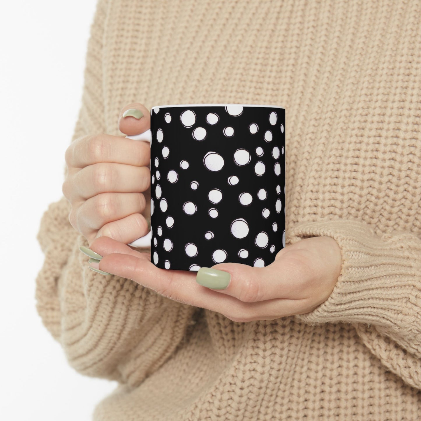 Pot Dots Black Cup