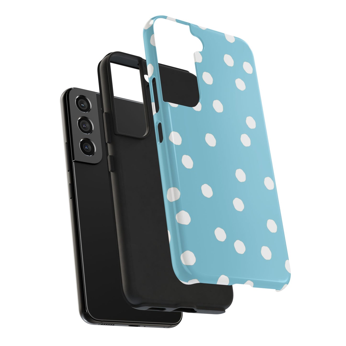 Jumbo Dots Turquoise / White Phone Case