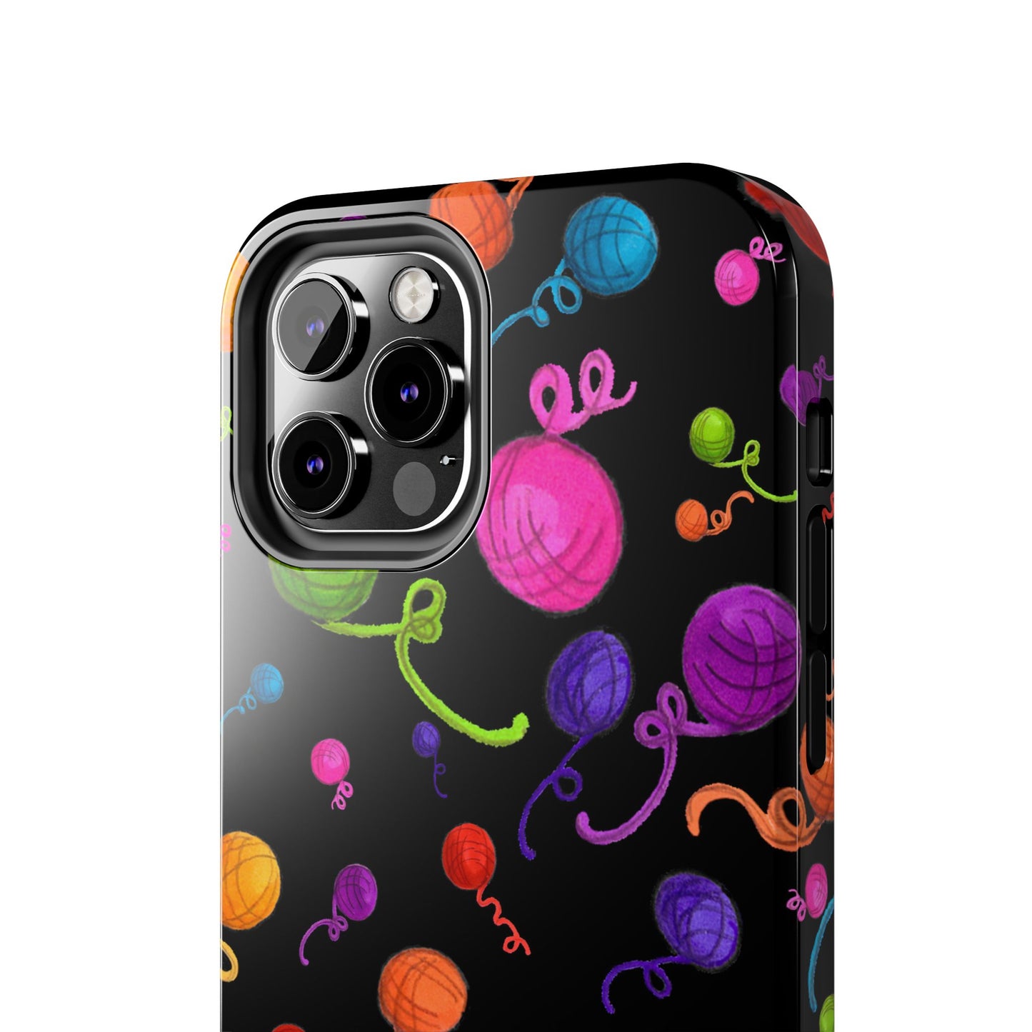Yarniverse Black Phone Case
