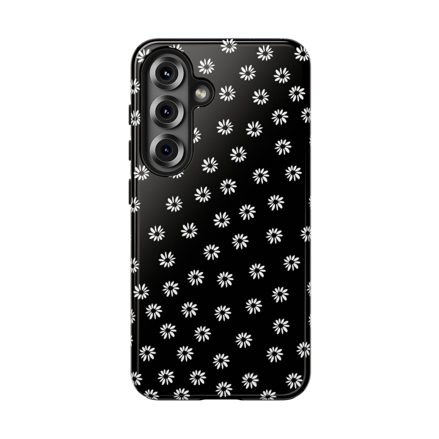 Daisy Dot Black / White Phone Case