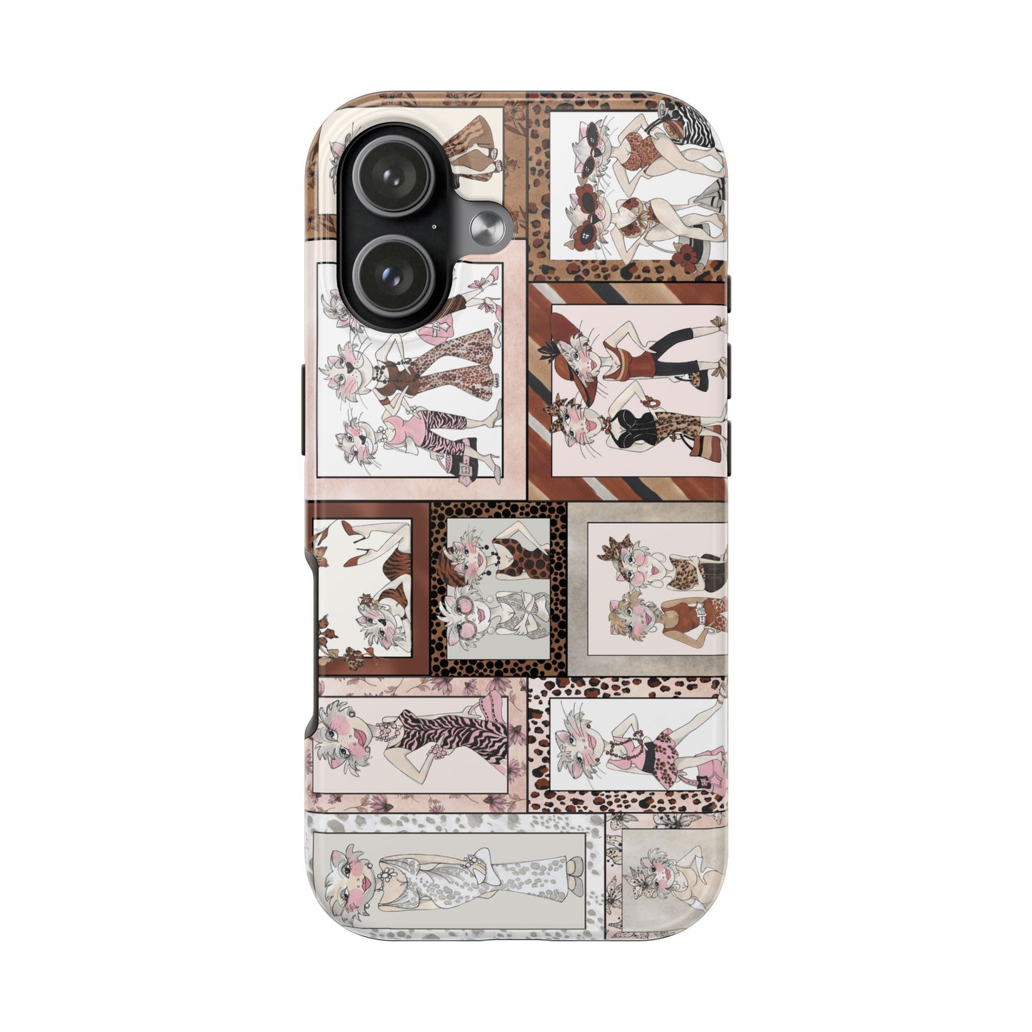 Wild Cat Woman Phone Case