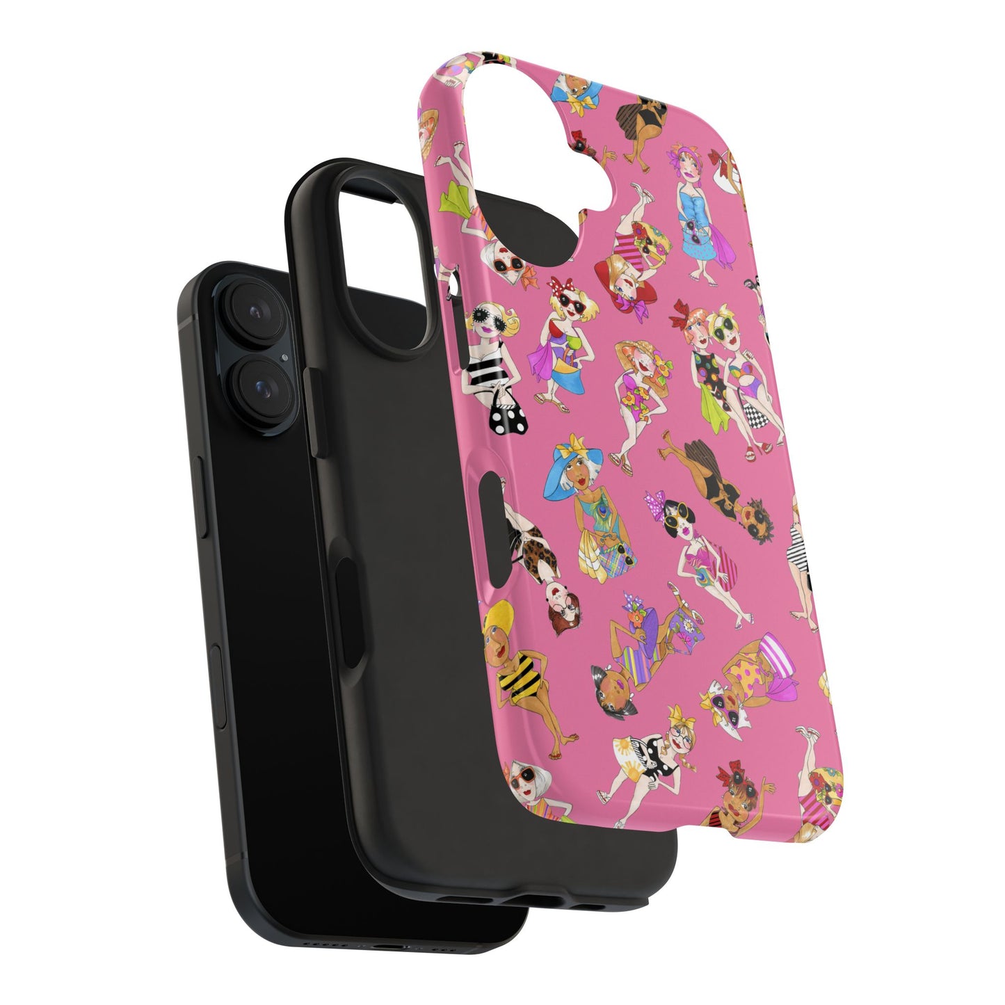 Tossed Beauties Pink Phone Case