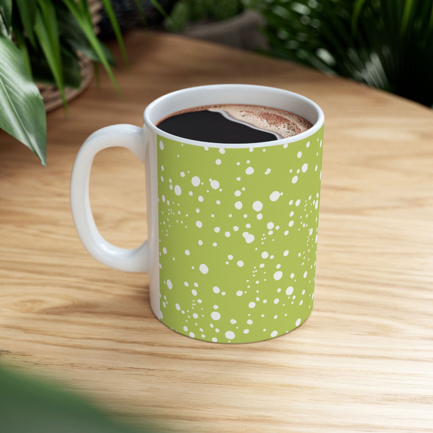 Galaxy Dots Green Cup