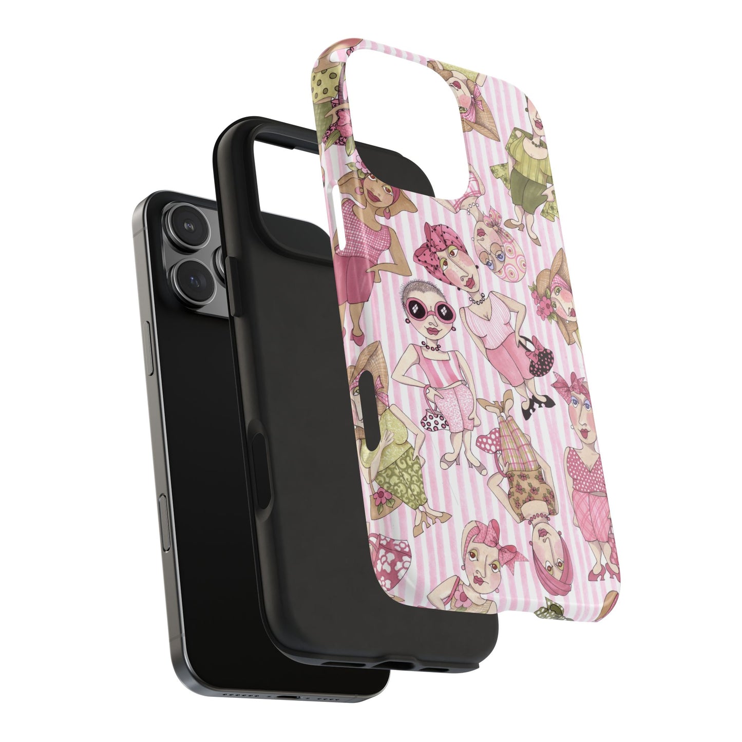 Tossed Ladies Pink Phone Case