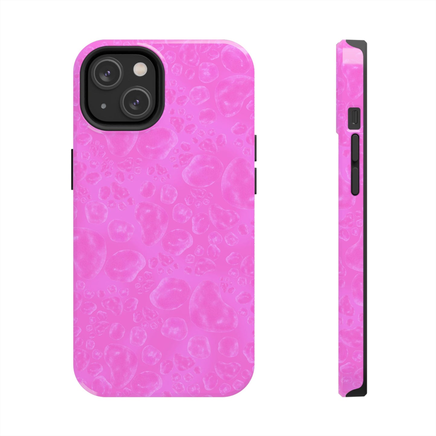 Paw Dots Cerise Phone Case