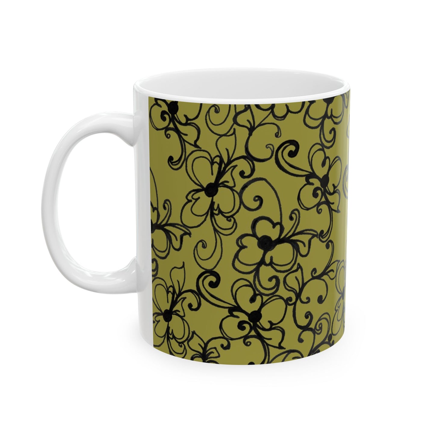 Daisy Jungle Green Cup