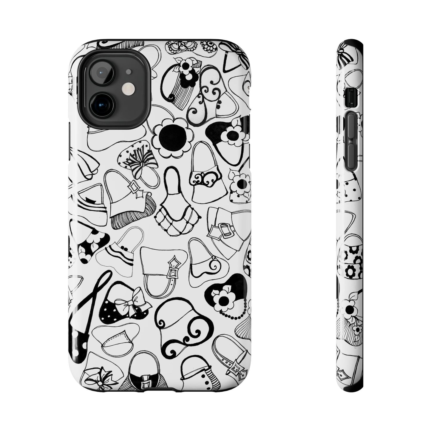 Handbags White / Black Phone Case