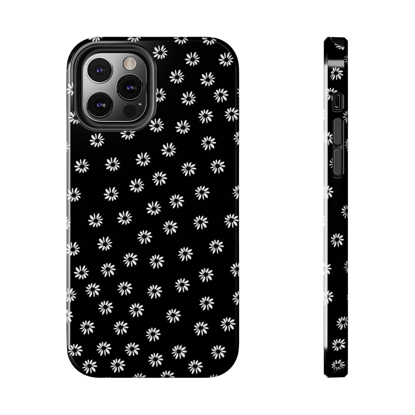 Daisy Dot Black / White Phone Case